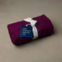 Rolled organic cotton Classic Bed Cover packaged and ready to ship.